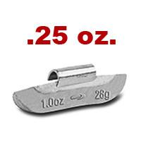 STEEL WHEEL WEIGHTS .25OZ 50PCS PER BOX