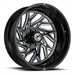 XF Off-Road XF-229 Dually Outer Lifted 24x8.25 8x165.1 -240 Cb 121.3 Gloss Black & Milled