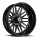 XF Off-Road XF-240 Dually Outer Stock/Leveled 24x8.25 8x165.1 -215 Cb 121.3 Gloss Black & Milled