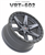 VORTEK VRT-602 17X9 6X135 6X139.7 0 CB 106.1 MATTE TITANIUM WITH BLACK BEAD RING