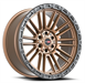 Vortek VRT-604 ZEUS 17x9 6x135 6x139.7 -12 Cb 106.1 Matte Bronze With Black Bead Ring