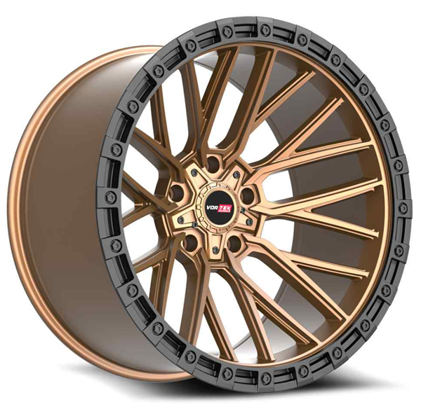 Vortek VRT-608 APOLLO 18x9 5x127 5x139.7 -12 Cb 78.1 Matte Bronze With Black Bead Ring