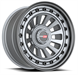 Vortek VRD-702 RADAR 17x9 Blank 0 Cb 78.1 Matte GunMetal With Black Bolts & Lip