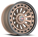 Vortek VRD-702 RADAR 17x9 Blank 0 Cb 78.1 Matte Bronze With Black Bolts & Lip