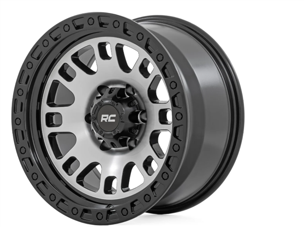 RC 82 Series | 17x9 | 6x5.5 | -12mm Offset Cb 108 Machined Semi Gloss Black