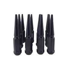 SPIKE LUG NUTS BLACK 14X1.5