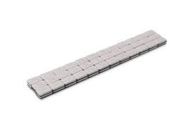 WHEEL WEIGHT 1/4 OZ SILVER 12 SEGMENTS/48 STRIPS