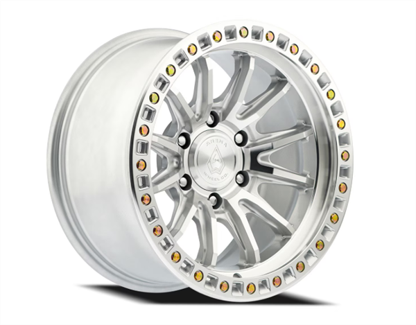 ARENA A103 MISSION 17x8.5 6x139.7 25MM GLOSS SILVER MACHINED