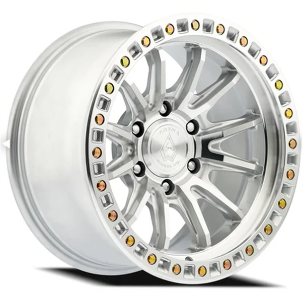ARENA A103 MISSION 8 20x9 8x170 20MM GLOSS SILVER MACHINED