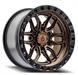 ARENA A109 HUSTLE 6 17X8.5 6X139.7 25MM SMOKED BRONZE CENTER SATIN BLACK LIP