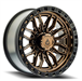 ARENA A109 HUSTLE 6 20x10 8x180 -18MM SMOKED BRONZE CENTER SATIN BLACK LIP