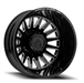 ARENA A110 RIVAL DUALY REAR 20X8.25 10X225 -202MM GLOSS BLACK AND MILLED