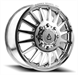 ARENA A110 RIVAL DUALY FRONT 22X8.25 8X210 105MM MILLED AND POLISHED