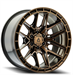 ARENA A114 BATTLE 20X10 6X135 -18MM SMOKED BRONZE TINT CLEAR