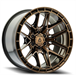 ARENA A114 BATTLE 22X10 6X135 -18MM SMOKED BRONZE TINT CLEAR