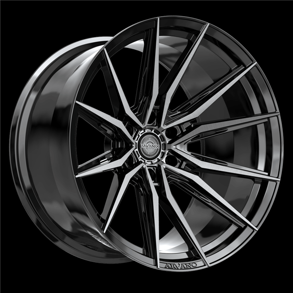 Arvano ART-3 Savona 20x10 6x135 -18 Cb 87.1 Gloss Black & Brushed Double Dark Tint