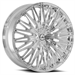Azara AZA-522 22X9.5 5X115 5X120 +15 Cb 74.1 Nano Chrome