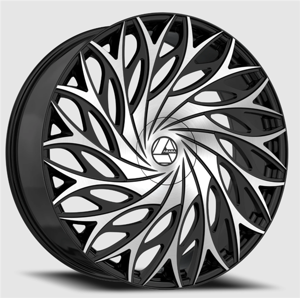 Azara AZA-525 18x8 5x114.3 5x120 +35 Cb 74.1 Gloss Black & Machined