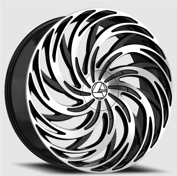 Azara AZA-531 18x8 5x100 5x114.3 +35 Cb 74.1 Gloss Black & Machined