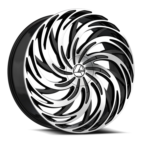 Azara AZA-531 22x9.5 5x115 5x120 +15 Cb 74.1 Gloss Black & Machined