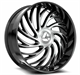 Azara AZX-101 18X8.0 5x112 5x114.3 +35 Cb 74.1 Gloss Black & Machined