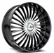 Azara AZX-103 18X8.0 5x114.3 5x120 +35 Cb 74.1 Gloss Black & Machined