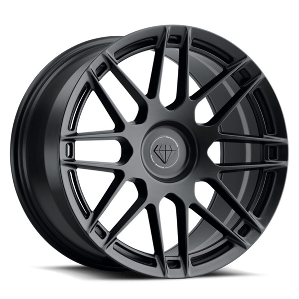 BLAQUE DIAMOND FLOW FORGED BD-F12 20X9 5X112 +35 Cb 66.6 SATIN BLACK FP
