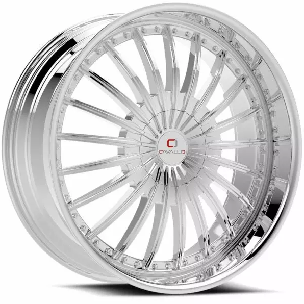 Cavallo CLV-32 22x8.5 5x110 5x114.3 +38 Cb 74.1 Nano Chrome