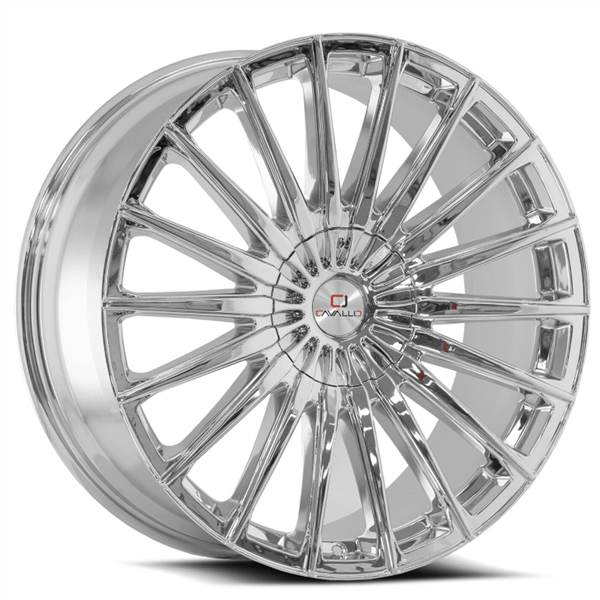 Cavallo CLV-34 22x8.5 5x114.3 5x120 +38 Cb 74.1 Nano Chrome