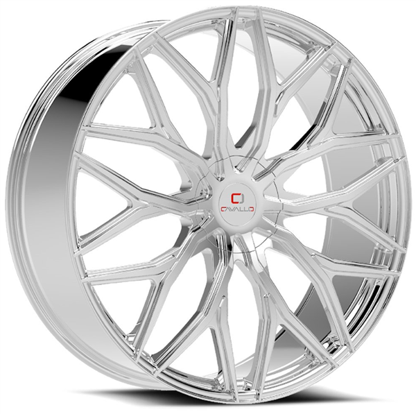Cavallo CLV-37 22x9.5 5X120 +20 Cb 78.1 Nano Chrome