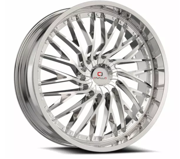 Cavallo CLV-43 22x8.5 5x114.3 5x120 +38 Cb 74.1 Nano Chrome