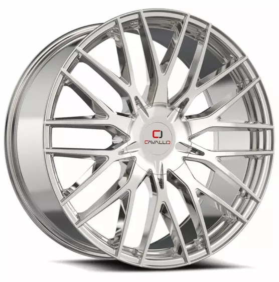 Cavallo CLV-45 22x8.5 5x112 5x114.3 +38 Cb 74.1 Nano Chrome