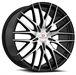 Cavallo CLV-45 22x8.5 5x114.3 5x120 +38 Cb 74.1 Gloss Black & Machined