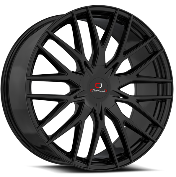 Cavallo CLV-45 22x9.5 5x115 5x120 +15 Cb 74.1 Gloss Black