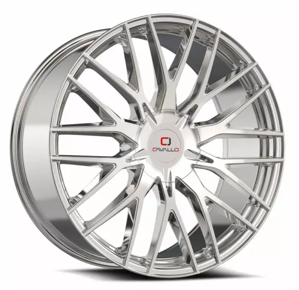 Cavallo CLV-45 22x9.5 5x115 5x120 +15 Cb 74.1 Nano Chrome