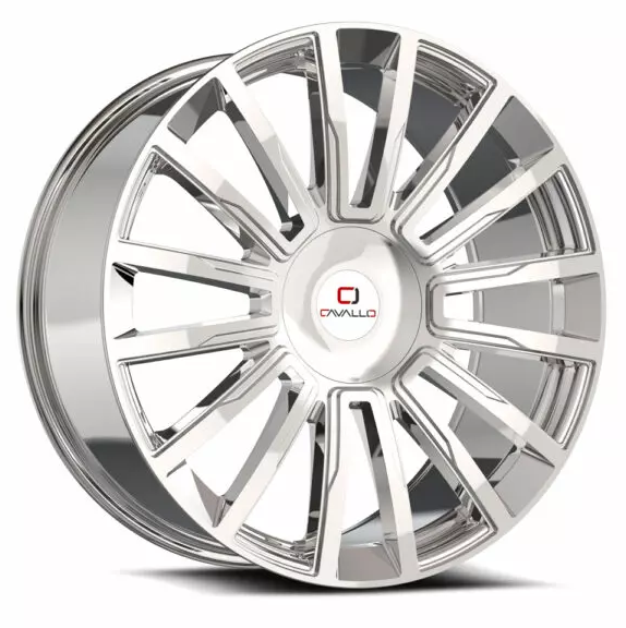 Cavallo CLV-47 22x8.5 5x112 5x114.3 +38 Cb 74.1 Nano Chrome