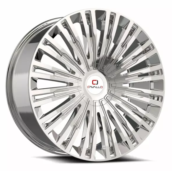 Cavallo CLV-48 22x9.5 5x115 5x120 +15 Cb 74.1 Nano Chrome