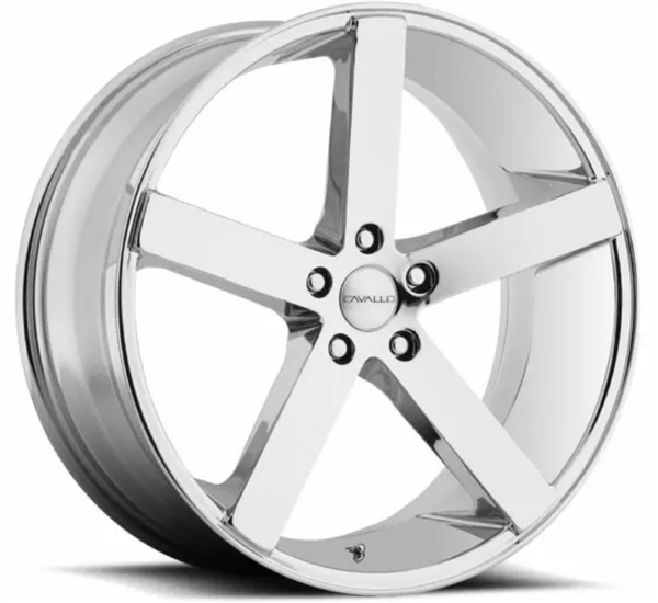 Cavallo CLV-5 22x9.0 5x115 +18 Cb 74.1 Nano Chrome