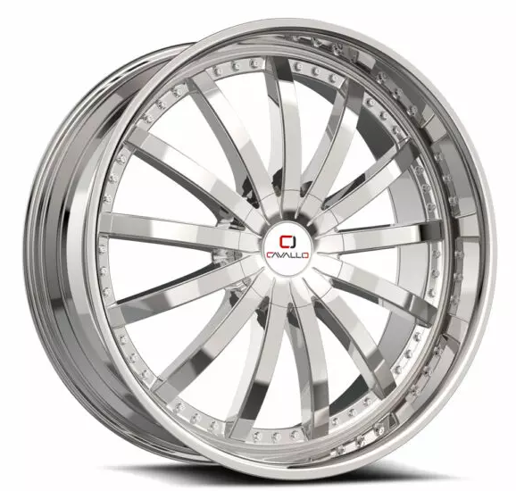 Cavallo CLV-53 22x9.5 5x115 5x120 +15 Cb 74.1 Nano Chrome