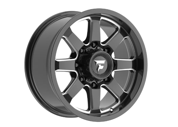 FITTIPALDI OFF ROAD FA16BM 18X9, ET +12, PCD 8X180, CB 124.3-GLOSS BLACK MILLED