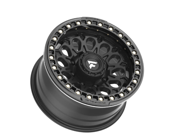 FITTIPALDI OFF ROAD FB153B 17X9, ET -15, PCD 8X6.50, CB 125.2-SATIN BLACK WITH GLOSS BLACK FORGED RI