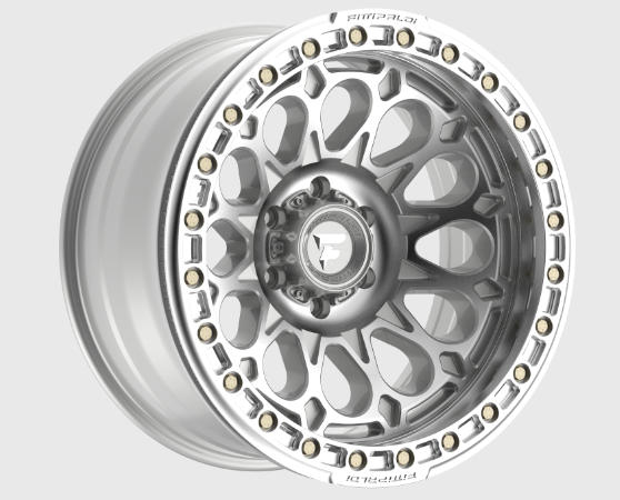FITTIPALDI OFF ROAD FB153M 20X10, ET -38, PCD 6X5.50, CB 106.2-GLOSS SILVER MACHINED WITH MACHINED F