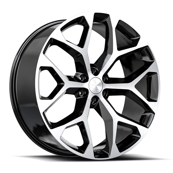 OE. Revolution G-09 22X9 6X139.7 +24 Cb 78.1 Gloss Black & Machined