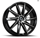 LUX35 20X8.5 5X112 5X120 ET23 CB73.1 GLOSS BLACK MILLED