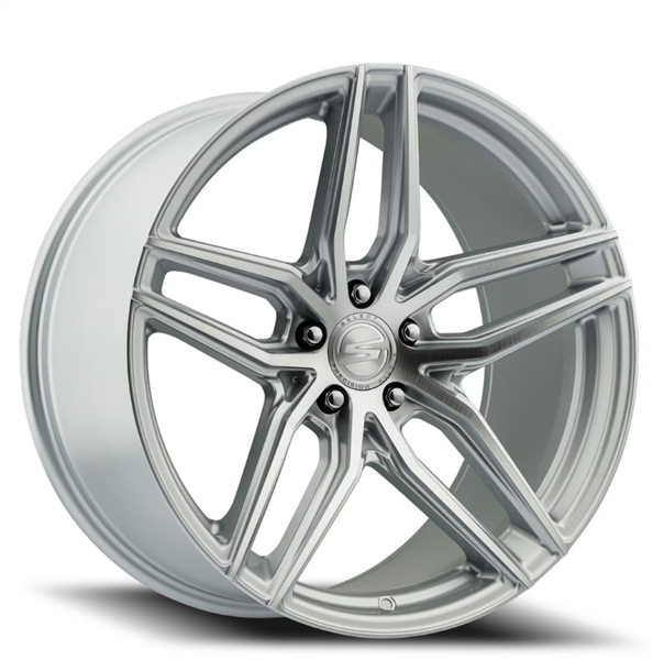 SELECT S101 SHADOW 20x10.5 SHADOW 5x112 38 CB66.53 GLOSS SILVER BRUSHED