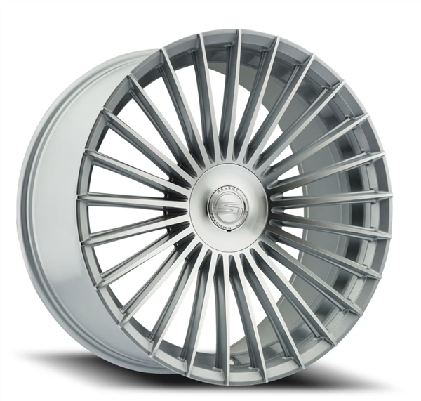 SELECT S103 BRISTOL 24x10 BRISTOL 5x120 20 6.26 72.54 GLOSS SILVER MACHINED