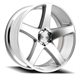 SELECT S104 SPECTRUM 24X10 6X139.7 19MM GLOSS SILVER MACHINED