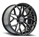 Cavallo CLV-37 24x9.0 5x115 5x120 +34 Cb 78.1 Gloss Black & Machined