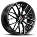 Spec-1 SP-61 20x8.5 5x112 5x114.3 +38 Cb 73.1 Gloss Black & Machined