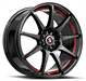 Spec-1 SP-67 17x7.0 5x100 5x114.3 +42 Cb 73.1 Gloss Black & Red Line